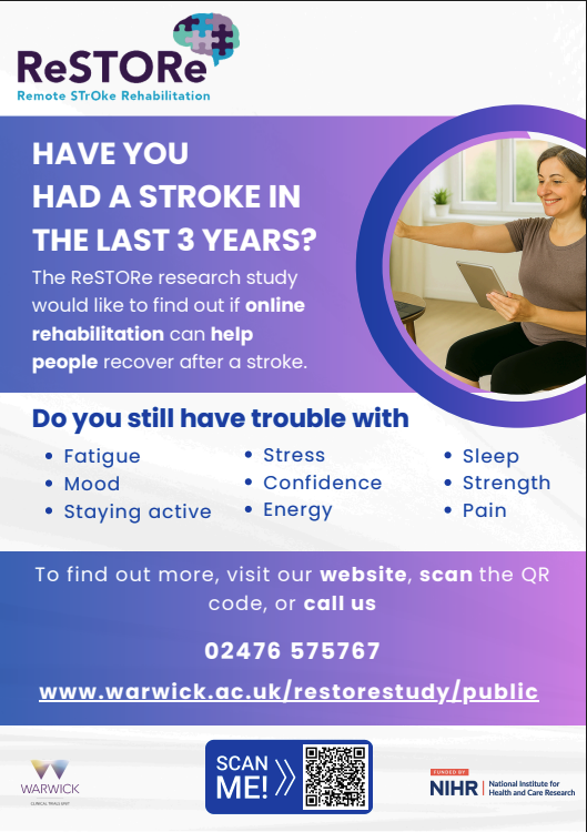 Restore remote stroke rehabilitation poster